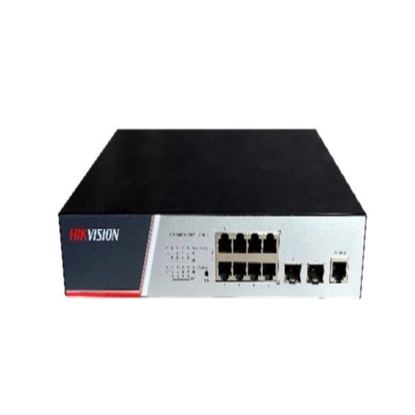 Switch PoE Gigabit Quản Lý Thông Minh Hikvision DS-3E2510P(B) – 10 Cổng, 8 Cổng PoE Gigabit + 2 Cổng SFP