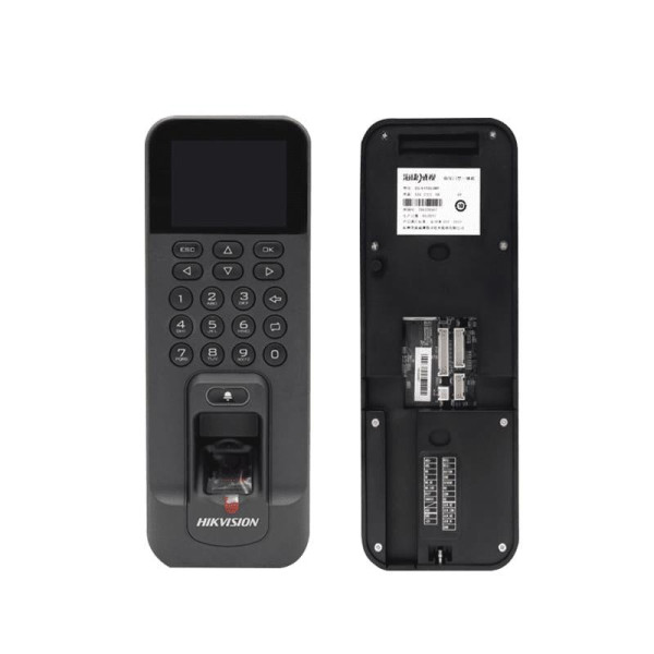 Máy chấm công bằng dấu vân tay, dùng để kiểm soát ra vào, nguồn 12V, Model: DS- K1T804BMF, Hiệu: HIKVision, NSX: HIKVision, mới 100%