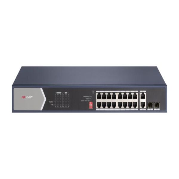 Switch mạng 16 cổng PoE , hỗ trợ HiPOE DS-3E0520HP-E