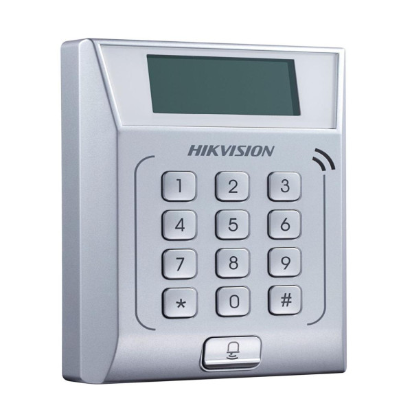 Máy chấm công dùng để kiểm soát cửa ra vào, nguồn 12V, Model: DS-K1T802M, Hiệu: Hikvision, NSX: Hikvision, mới 100%