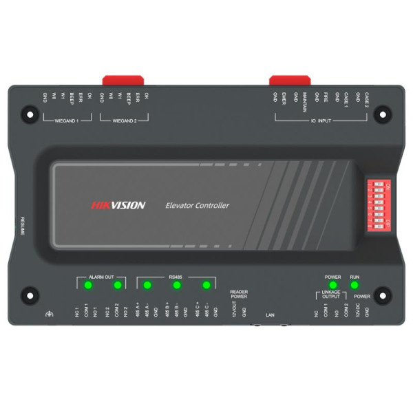 Bộ điều khiển phụ dùng cho thang máy, Model: DS-K2M0016A, điện áp: 12VDC, hiệu: HIKVision, NSX: HIKVision, mới 100%