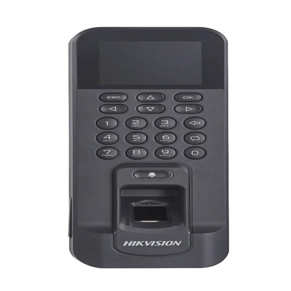 Máy chấm công, kiểm soát cửa bằng dấu vân tay. Model: DS-K1T804AEF. NSX: HIKVision. Mới 100%