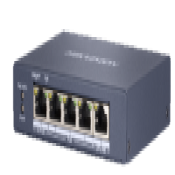 Switch POE GIGABIT Hi POE 4 cổng 1000Mpbs, 1 cổng uplink 1000Mbps , Layer 2 DS-3E0505HP-E