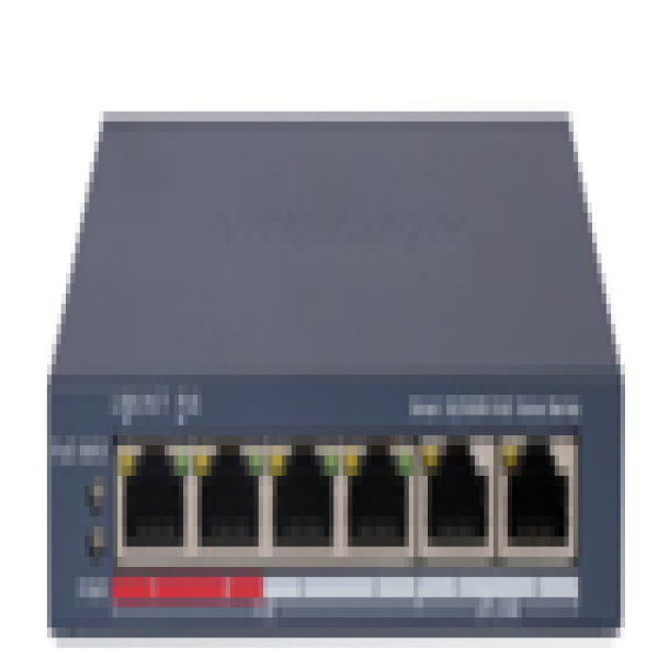 Switch mạng thông minh 4 cổng PoE  2 cổng uplink 100Mbps DS-3E1106P-EI/M